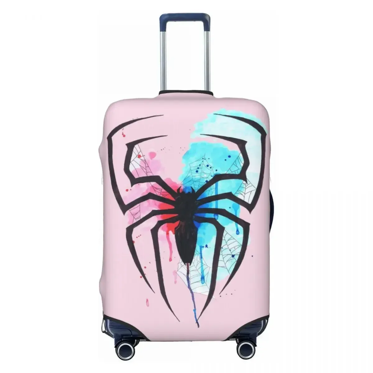 housse de valise élastique au design araignée, adaptée aux bagages de 18 à 32 pouces, anti-rayures, anti-poussière, lavable, accessoire de voyage