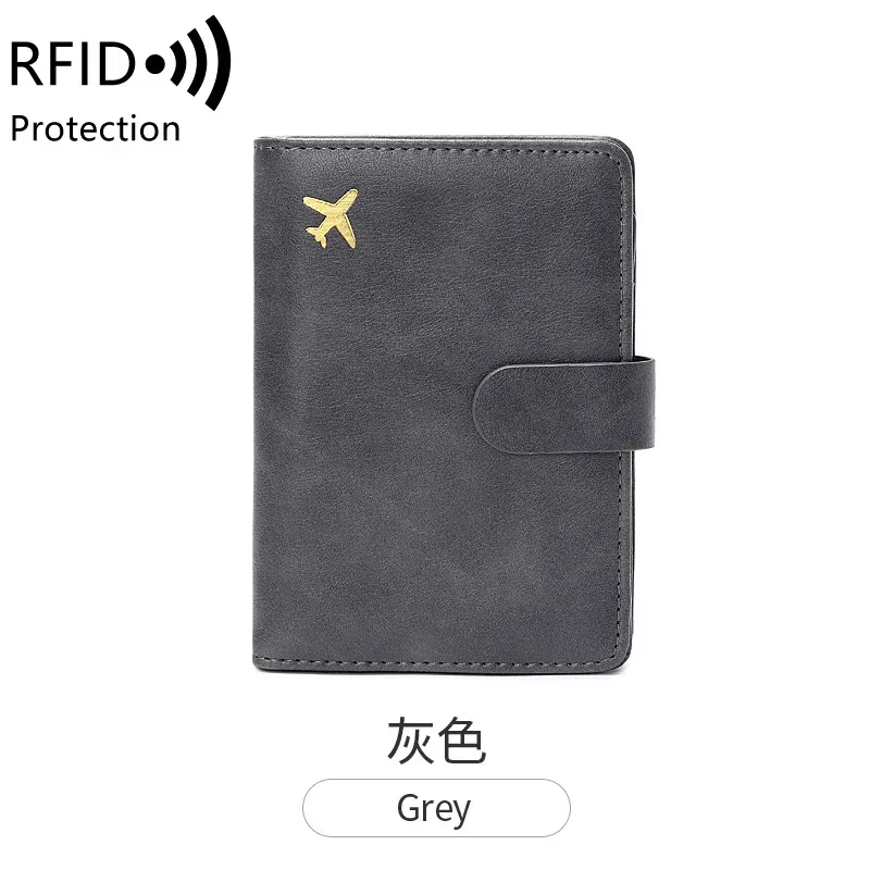 portefeuille de passeport de voyage avec lettres personnalisées, sac à cartes de grande capacité en cuir pu pour hommes, porte-passeport multifonction pour voyage d'affaires
