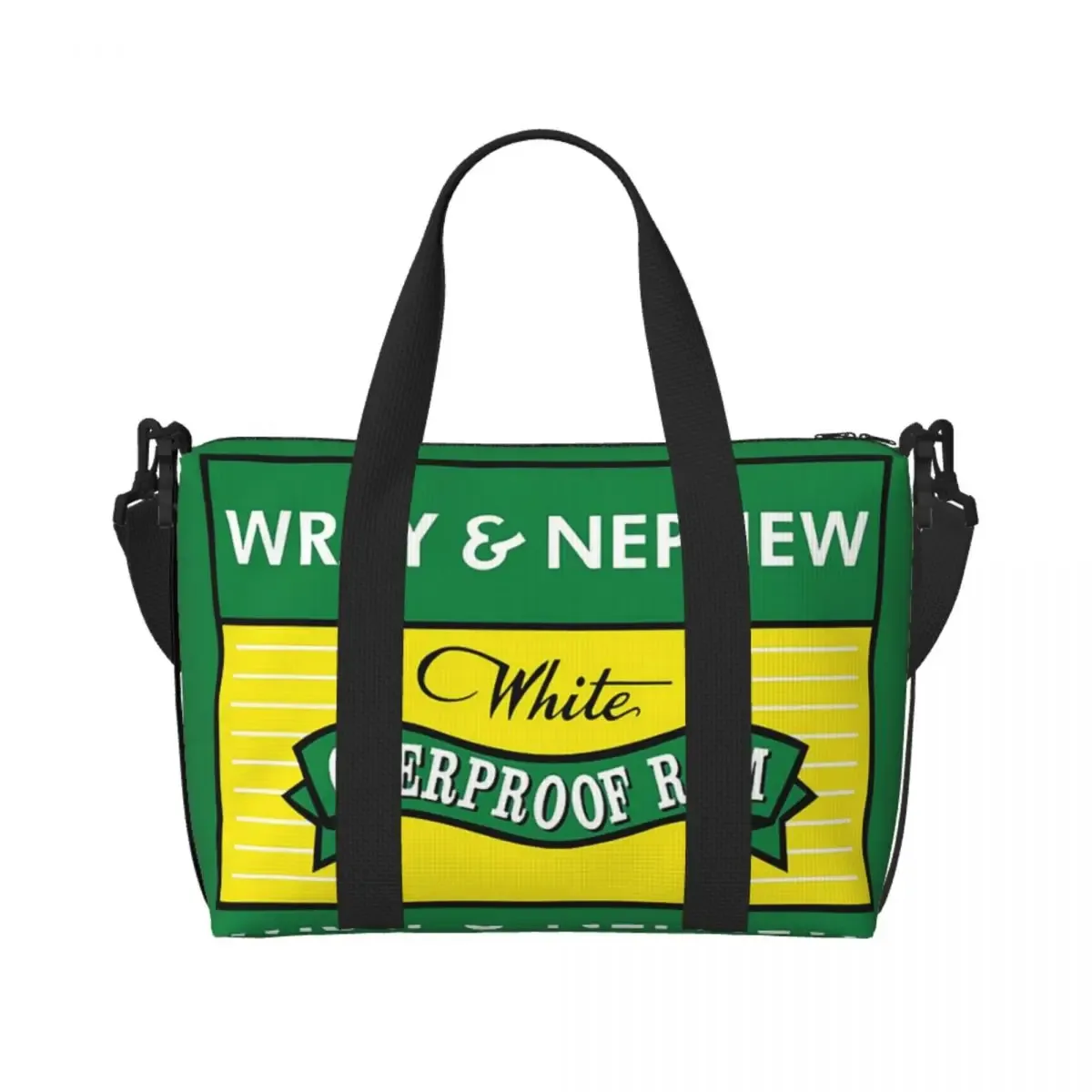 sac de voyage de plage personnalisé wray and nephew (1), fourre-tout de grande capacité pour salle de sport, yoga, sac à bandoulière de shopping pour femmes