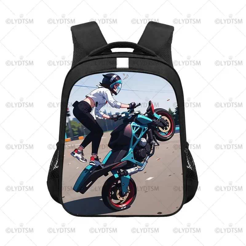 sac à dos de moto cool pour hommes et femmes, sac à dos, sac à dos pour voyage, moto, vélo, adolescent, sacs d'école, cartable