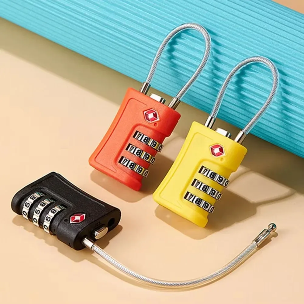 cadenas tsa pour bagages, cadenas à combinaison, cadenas de sécurité à 3 chiffres pour valise, cadenas à câble