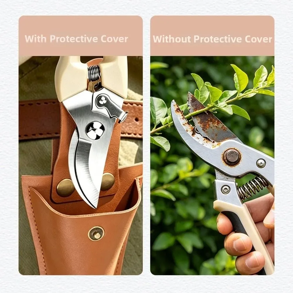 étui de rangement en cuir pu pour ciseaux, avec passant de ceinture, housse de protection pour pinces à cuir, support portable pour ciseaux de jardin à boucle boutonnée
