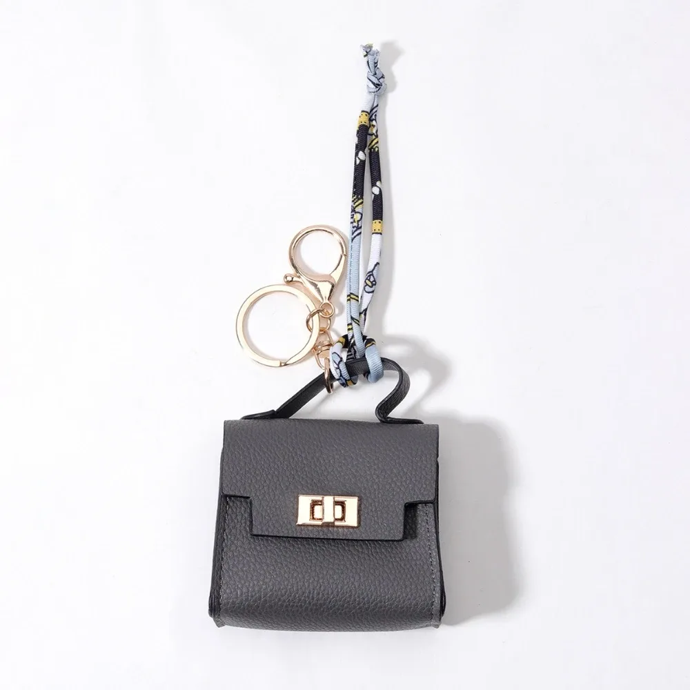 mini sac à dos porte-clés en cuir pu, petit porte-monnaie, petit ornement suspendu pour sacs à dos et sacs à main