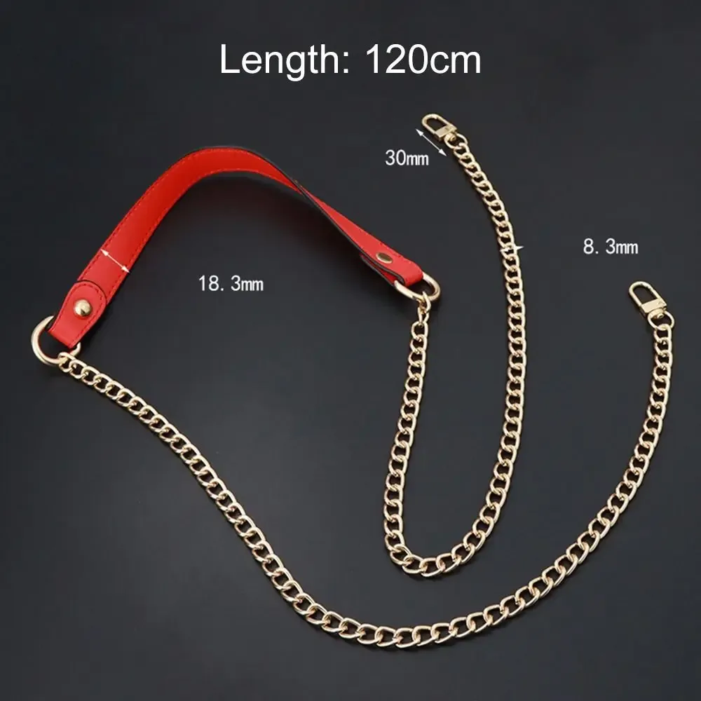 ceinture de sac à bandoulière en cuir pu, sangle de remplacement initiée, poignée en cuir pu avec équipement en métal, accessoires de remplacement, mode, 120cm