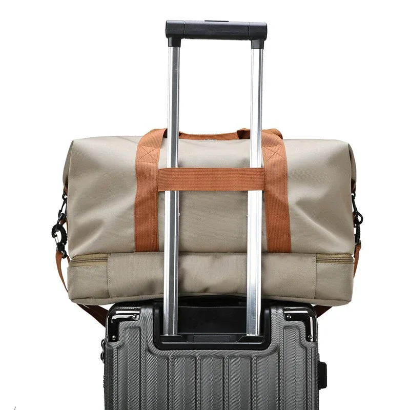 sac de voyage extensible pour femmes, sac à main de sport, sac de fitness, grande capacité, sac de nuit pour week-end à une épaule