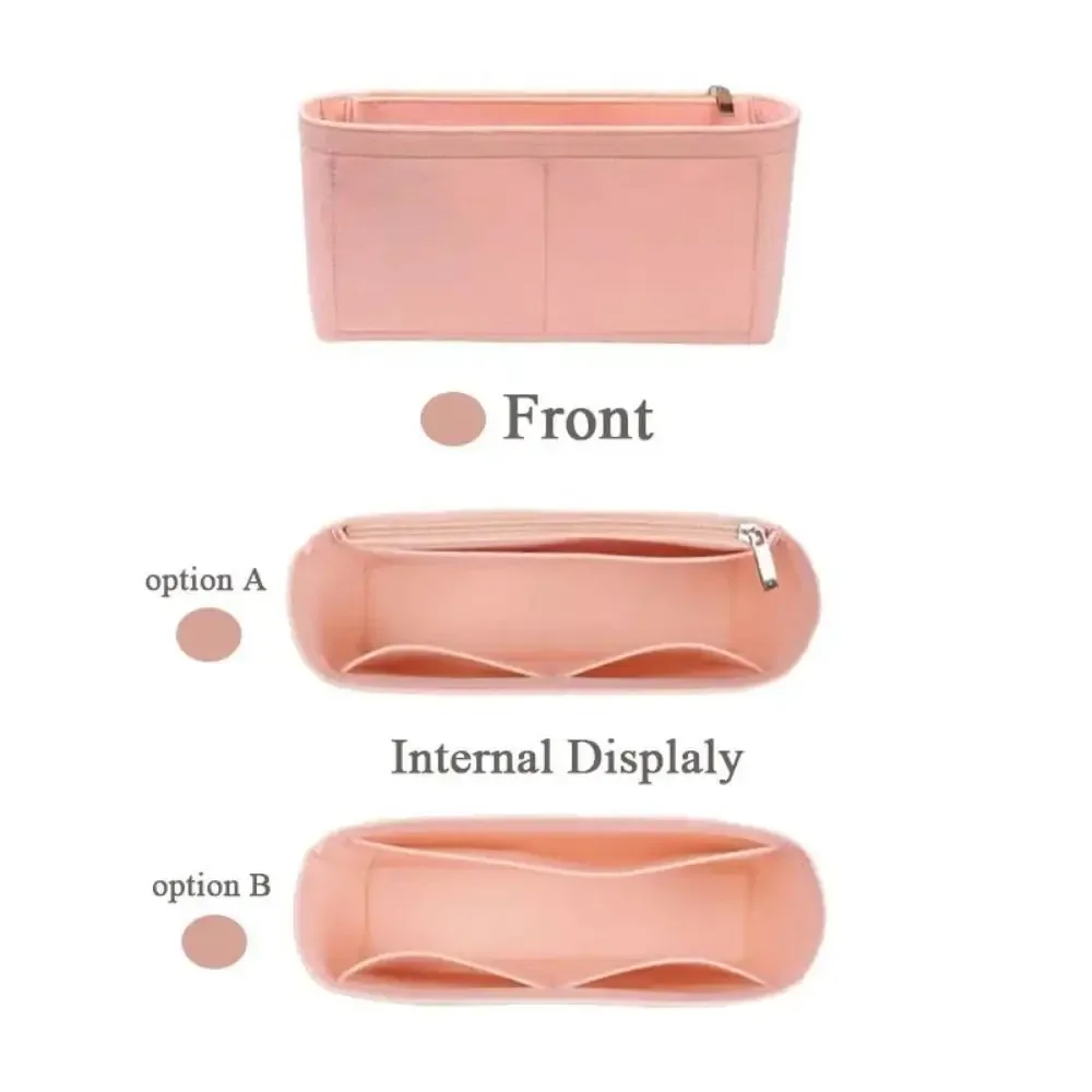 1 pièce nouveau sac de rangement portable en feutre, organisateur multi-poches pour sac de voyage, compatible 