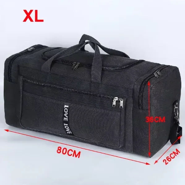 grand sac polochon de voyage en toile imperméable pour hommes, sacs de rangement de bagages à bandoulière, entraînement en plein air, fitness, sport, xa927d