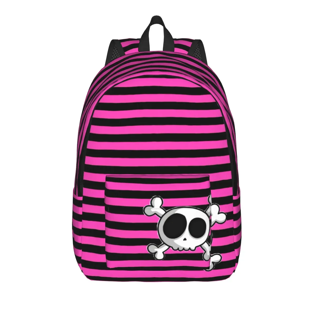 sac à dos punky pink emo, style outdoor, design étudiant, respirant, joli sac à dos scolaire