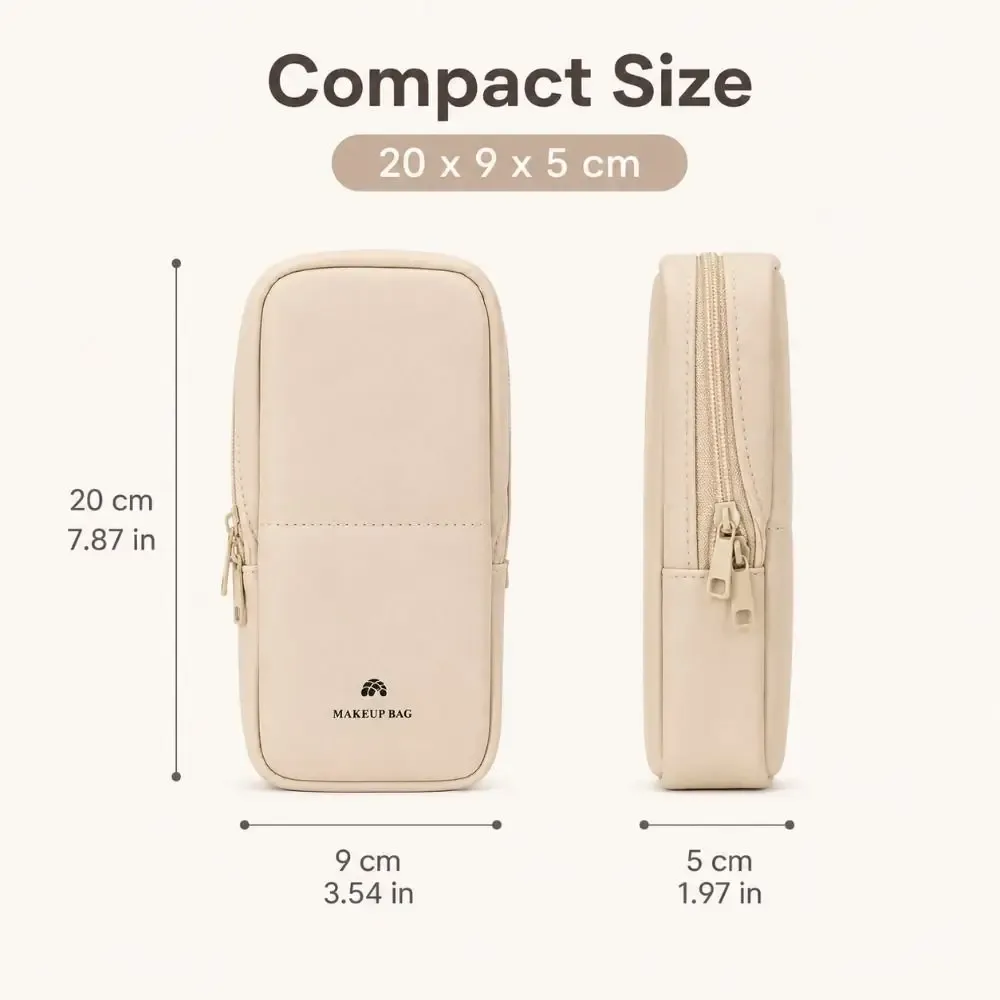 nouvelle trousse de maquillage de voyage à fermeture magnétique, grande capacité, en cuir pu, organiseur de cosmétiques, sangle de bagage, étui portable pour pinceaux de maquillage, voyage