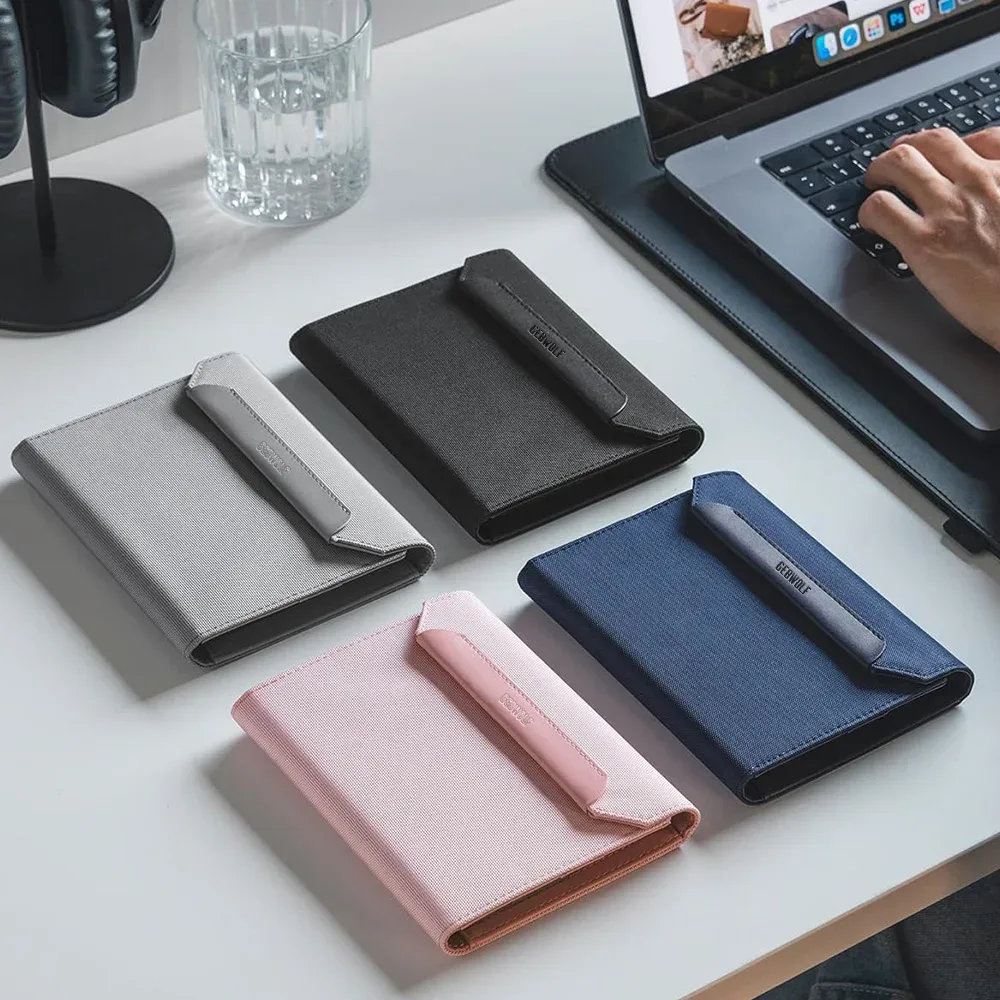 porte-passeport anti-rfid avec fermeture magnétique, organiseur de documents de voyage antivol avec emplacement pour carte sim