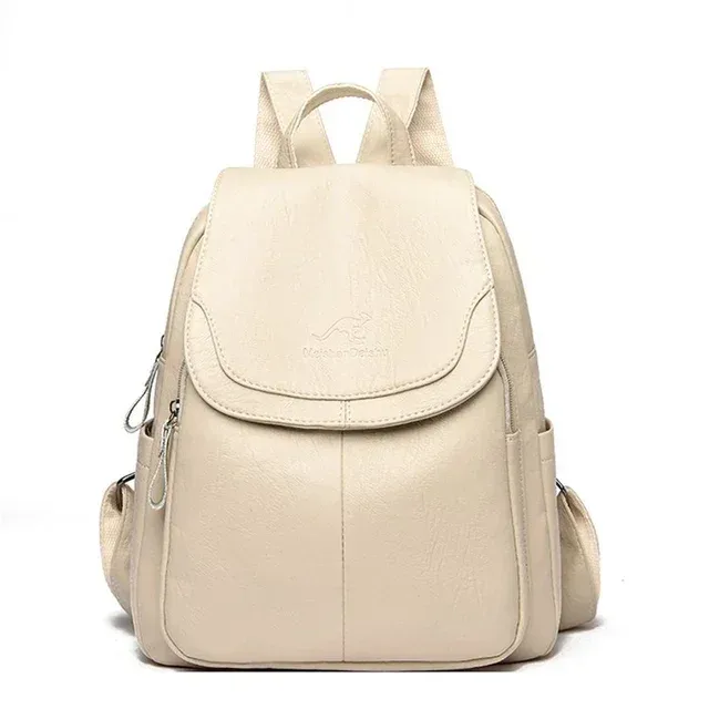 sac à dos en cuir véritable pour femme, sac à dos pour femme, sacs d'école pour adolescentes, mode initiée, 2024