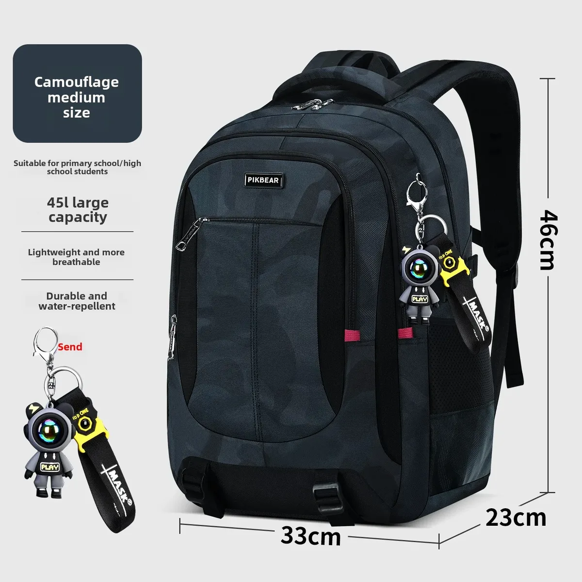 astronaute pendentif orthopédique hommes ordinateurs portables sac à dos adolescents camouflage cartable primaire sacs à dos imperméables étudiants sacs d'école