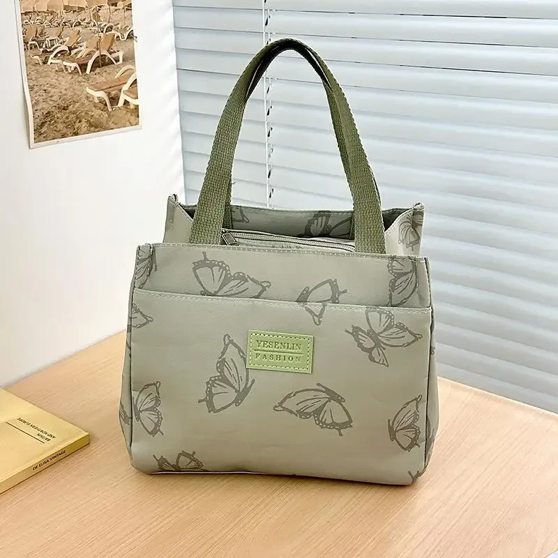 sac à main polyvalent imprimé papillon, sac fourre-tout pour le bureau, les voyages, les pique-niques et les déjeuners