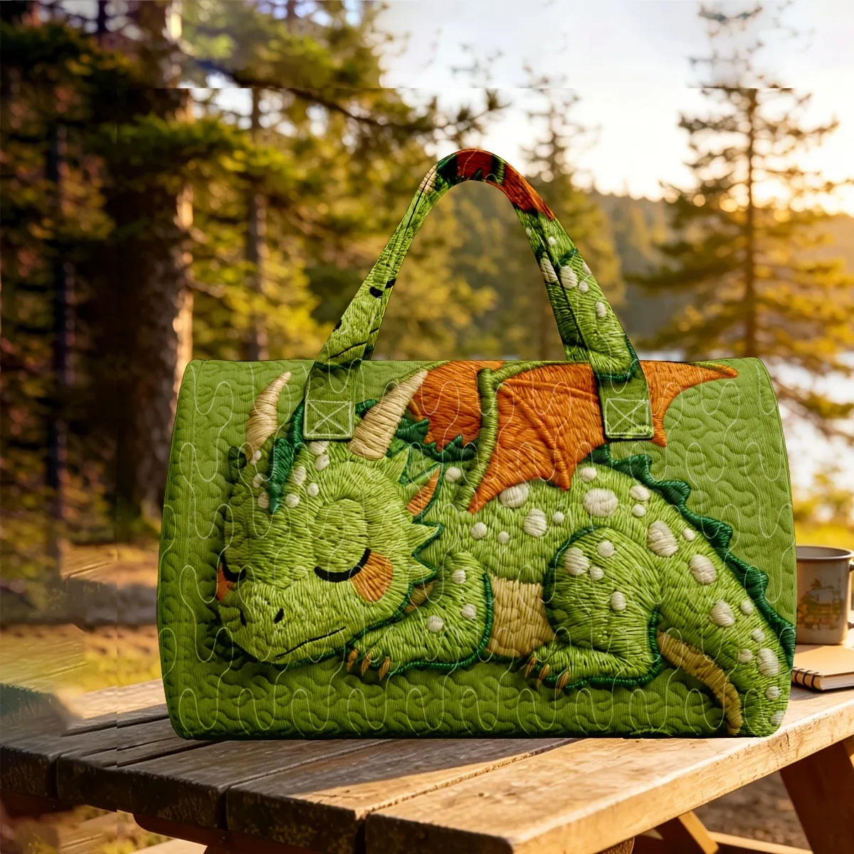 sac de voyage matelassé imprimé en 3d, sac à main personnalisé pour la plage, la randonnée, le camping et les sports