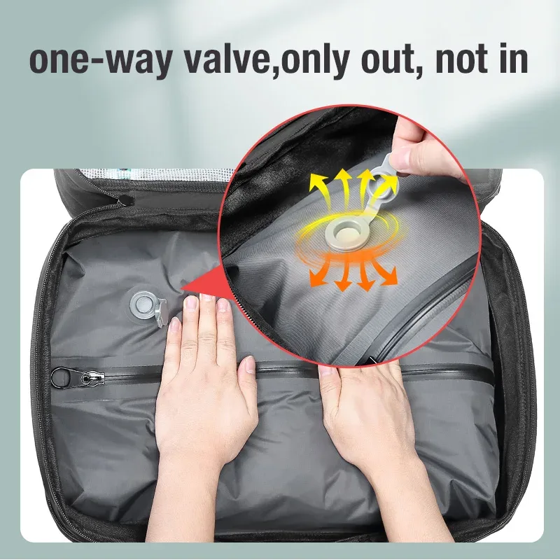 sac à dos de voyage pour homme, extensible, pour ordinateur portable, avec compression sous vide, pour la randonnée, avec chargement usb, grande capacité, pour pompes