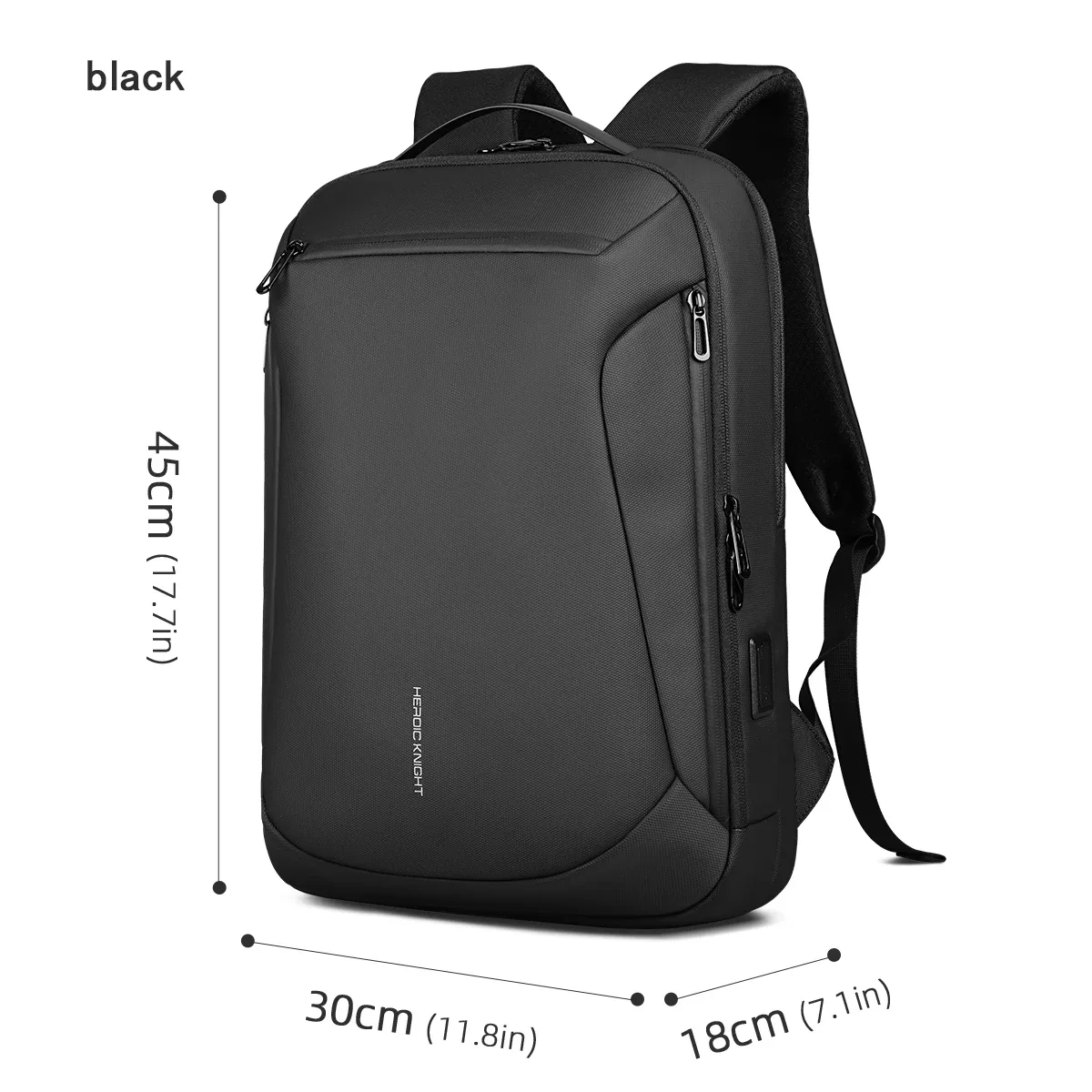 sac à dos d'affaires hk pour hommes, sac à dos pour ordinateur portable de 15,6 pouces avec port usb, sac à dos étanche pour ordinateur, sac à dos décontracté pour les trajets quotidiens