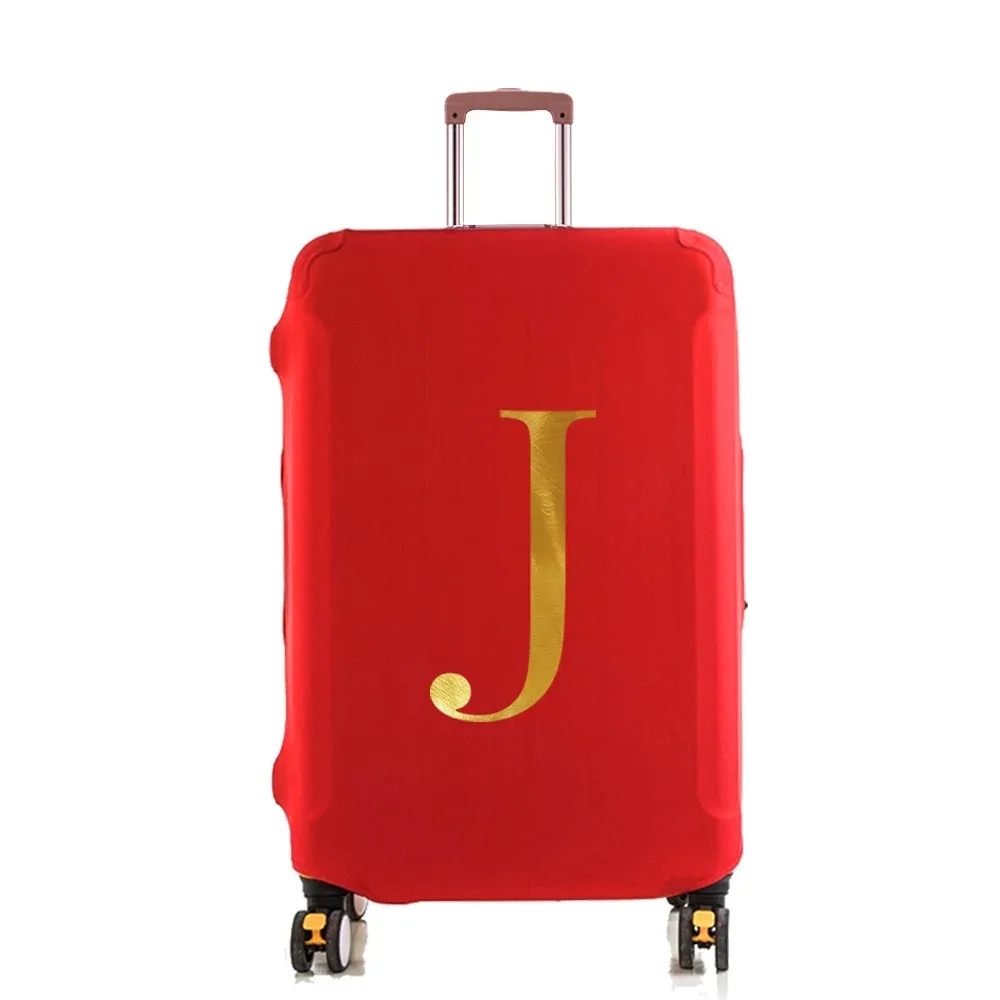 housse de protection élastique pour valise, housse anti-poussière tendance pour bagages à roulettes de 18 à 28 pouces, avec impression de nom, accessoires de voyage