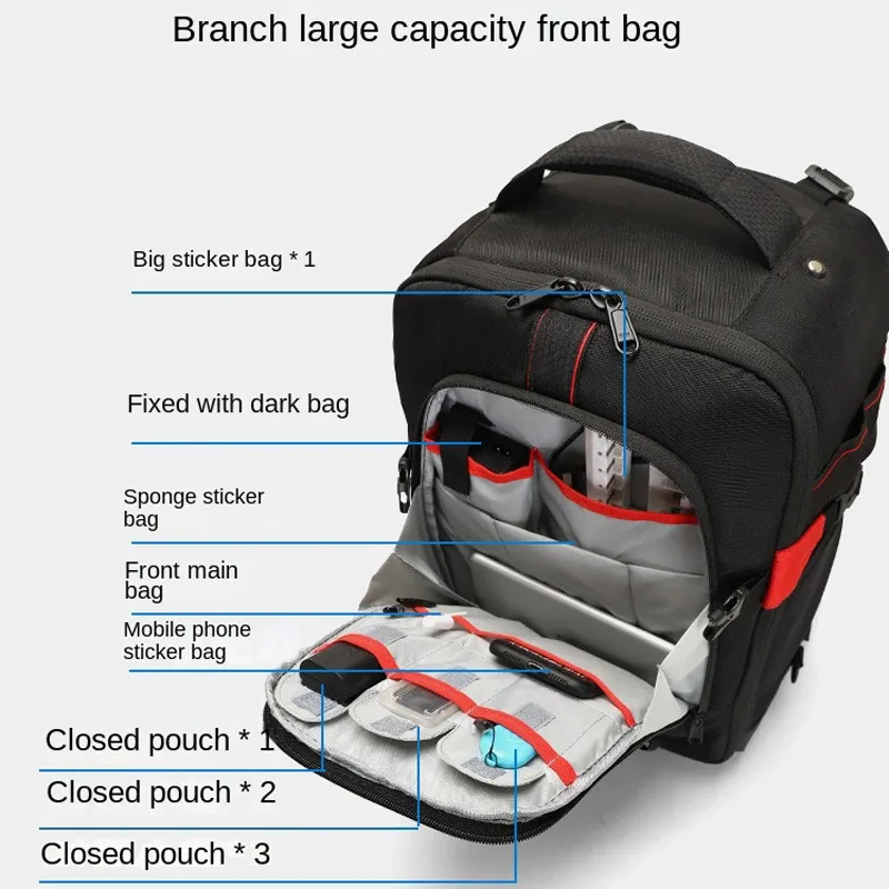sac à dos photographique à roulettes professionnel, valise de voyage pour appareil photo, sac à dos à roulettes pour appareil photo numérique vidéo