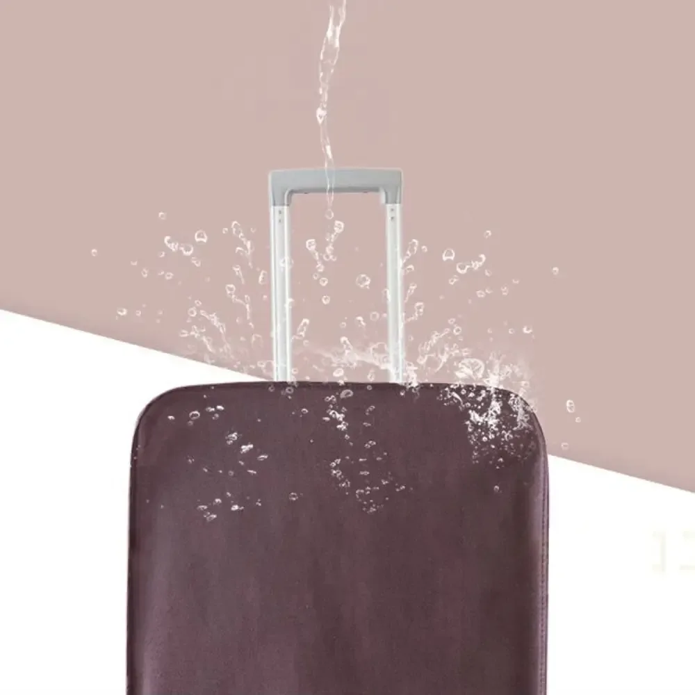 housse de protection pour bagages non tissée, anti-poussière, résistante à l'usure, couleur unie, anti-rayures, pour valise à roulettes, nouvelle collection