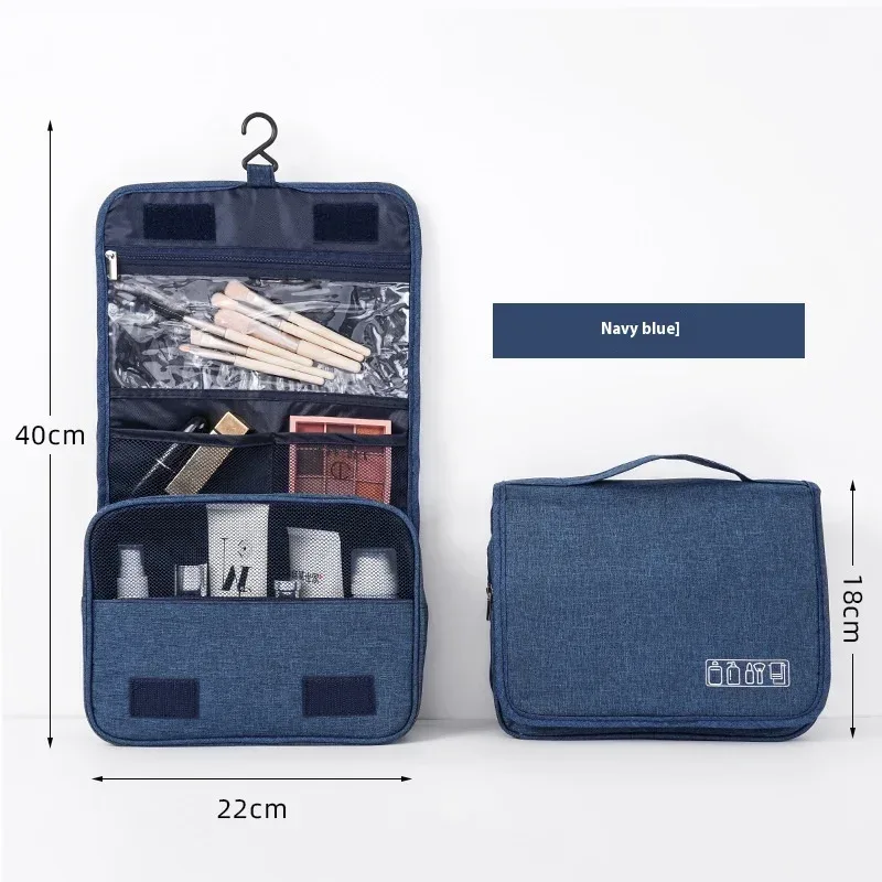trousse de toilette pliable pour voyage et affaires, trousse de maquillage, cosmétique