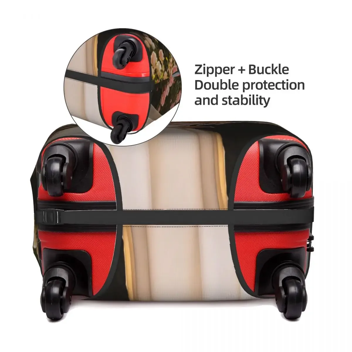 Housse de Valise Personnalisée 18-32 Pouces, Protection de Valise de Voyage Personnalisée, Ajoutez Votre Photo, Texte ou Design, Housses de Valise Elastiques