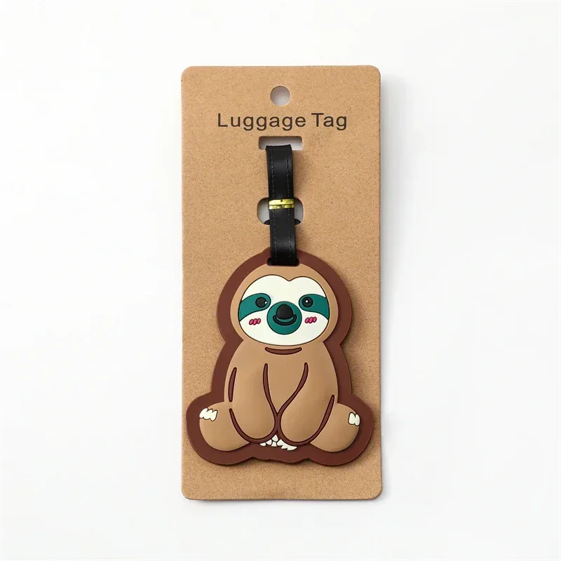 accessoires de voyage : étiquette de bagage créative corgi & chat, style mode, étiquettes de voyage portables et anti-perte pour valise