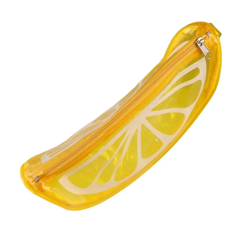 Sac à cosmétiques transparent couleur citron, imperméable, grande capacité, organisateur de maquillage, trousse de toilette professionnelle multifonctionnelle à fermeture éclair