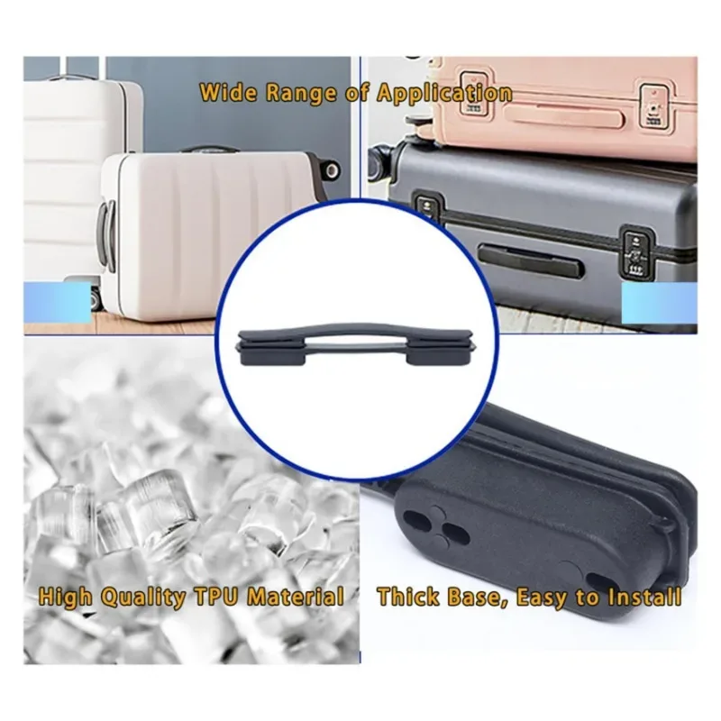 poignée de remplacement universelle noire pour valise, sac de voyage et bagage – accessoire de valise