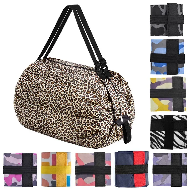 Sac de shopping pour femme, grand sac fourre-tout pliable de style japonais, organisateur de voyage, sacs de courses écologiques, sac de marché pour femme, pochette pliable, sacs à main