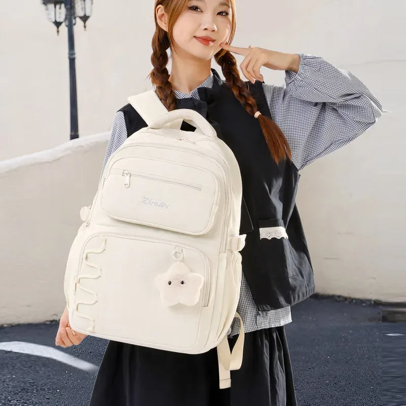 sac à dos scolaire mignon pour filles, sac à dos tendance pour l'école, sacs à dos légers de grande capacité pour adolescentes