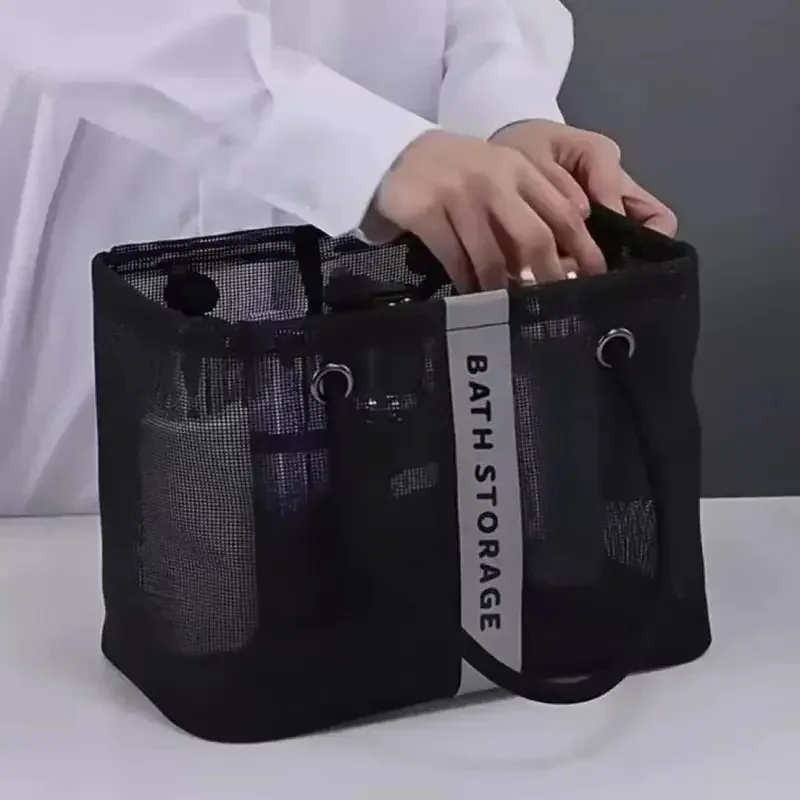 sac à cosmétiques de grande capacité, sac de voyage portable, sac de toilette transparent pour la salle de bain, pochette de maquillage unisexe, organisateur d'articles de toilette