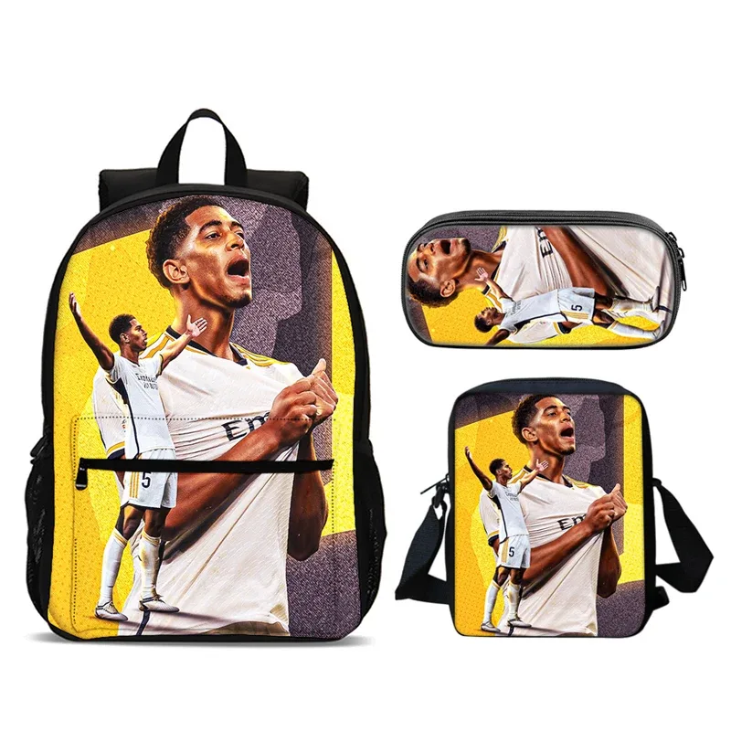 bellingham 3 pièces ensemble sac à dos sacs d'école anime sac à bandoulière trousse à crayons camping livre sacs pour garçons filles meilleur cadeau