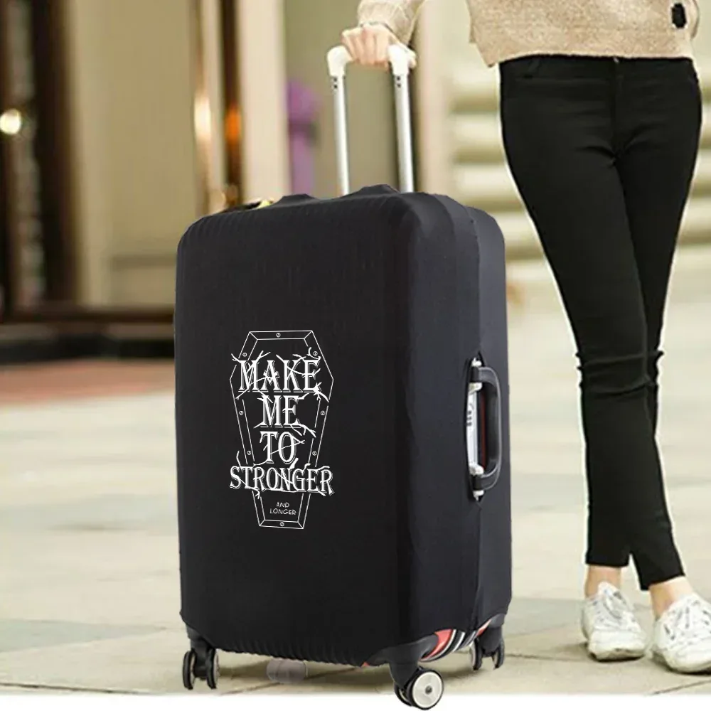 housse de valise essentielle de voyage à la mode, impression drôle pour accessoires de voyage de 18 à 32 pouces, sac de protection pour bagages à roulettes