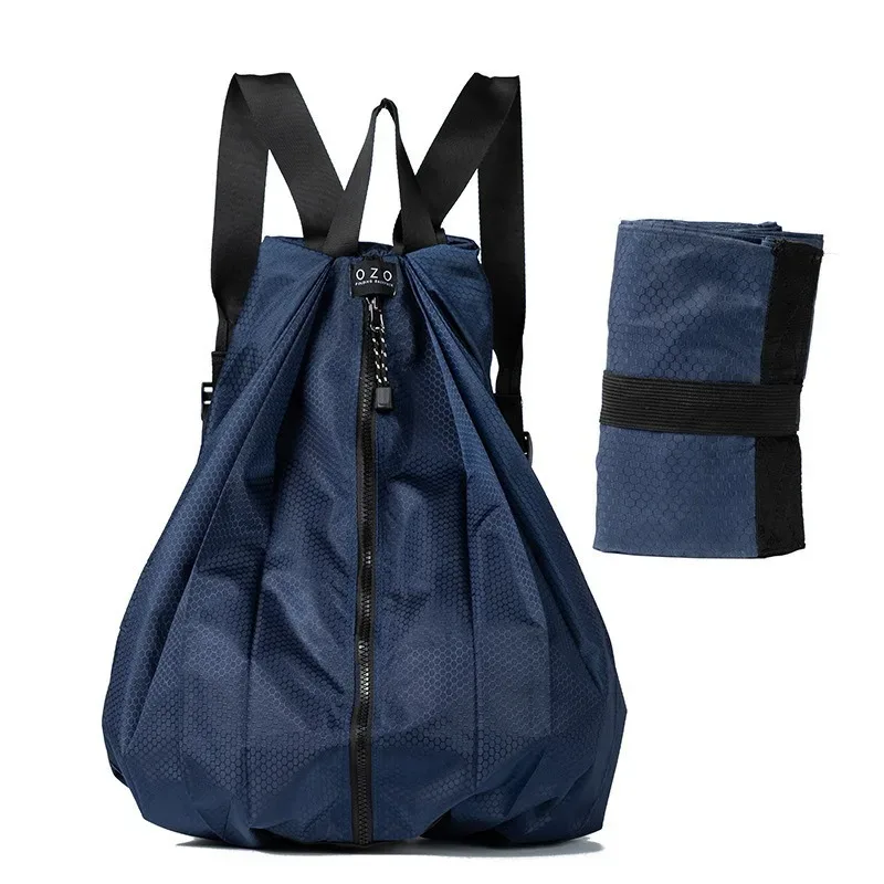 sac à dos pliable simple de grande capacité, pour voyages en plein air, pique-niques, camping, portable, épais, imperméable, sac à dos de sport pliable