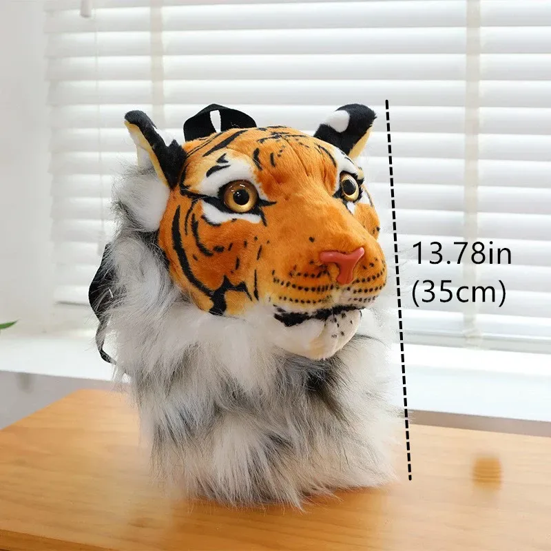 tigre lion sac à dos couple sac à dos 35/60 cm hommes et femmes sacs en peluche fête rassemblement personnalisé créatif tendance conception animale