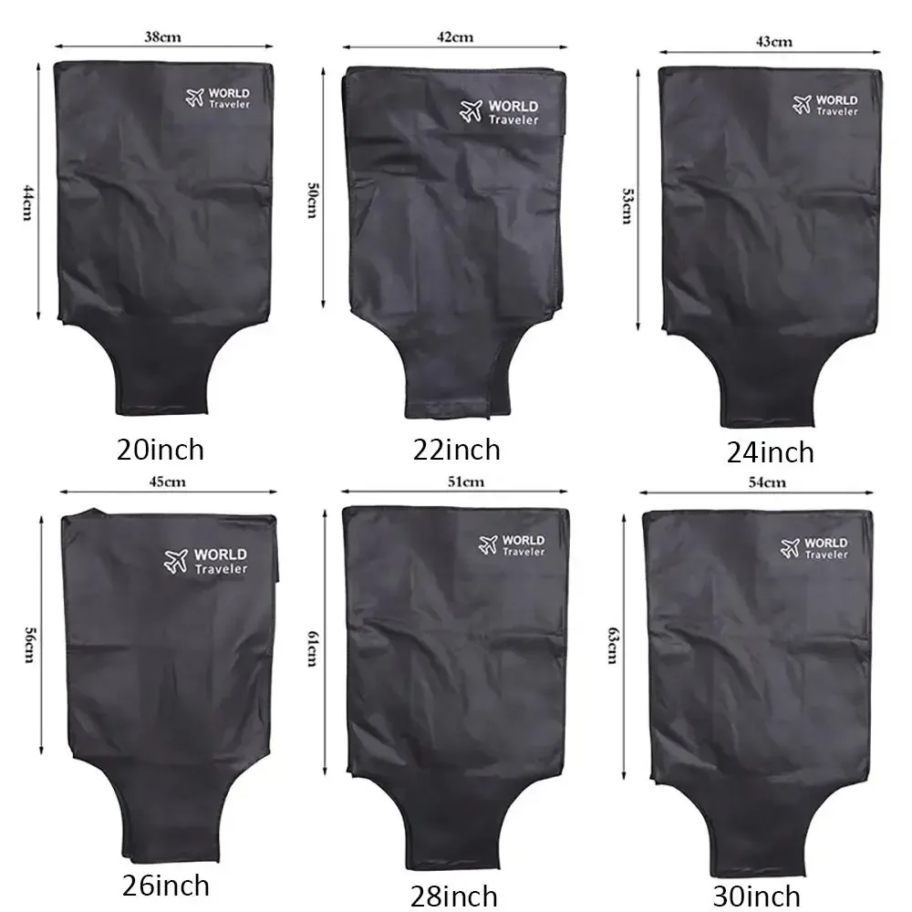 housse de protection pour bagages en tissu non tissé, valise épaisse, boîtier de chariot, résistant à l'usure, anti-poussière