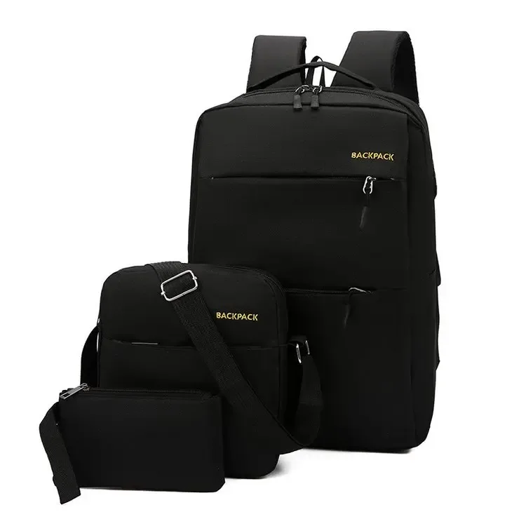 sac d'ordinateur de grande capacité, 3 pièces, sac à dos de voyage multifonctionnel
