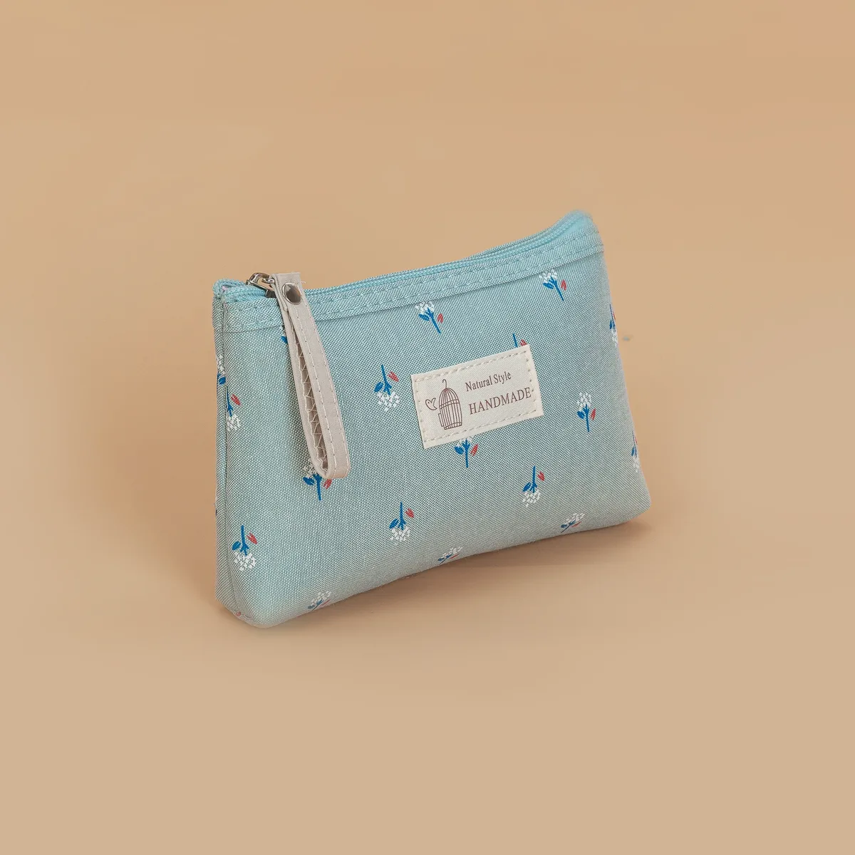 trousse de maquillage imprimée sur toile pour femmes, étanche, portable, style instagram, trousse à crayons pour étudiants, sac de rangement de voyage pour articles de toilette