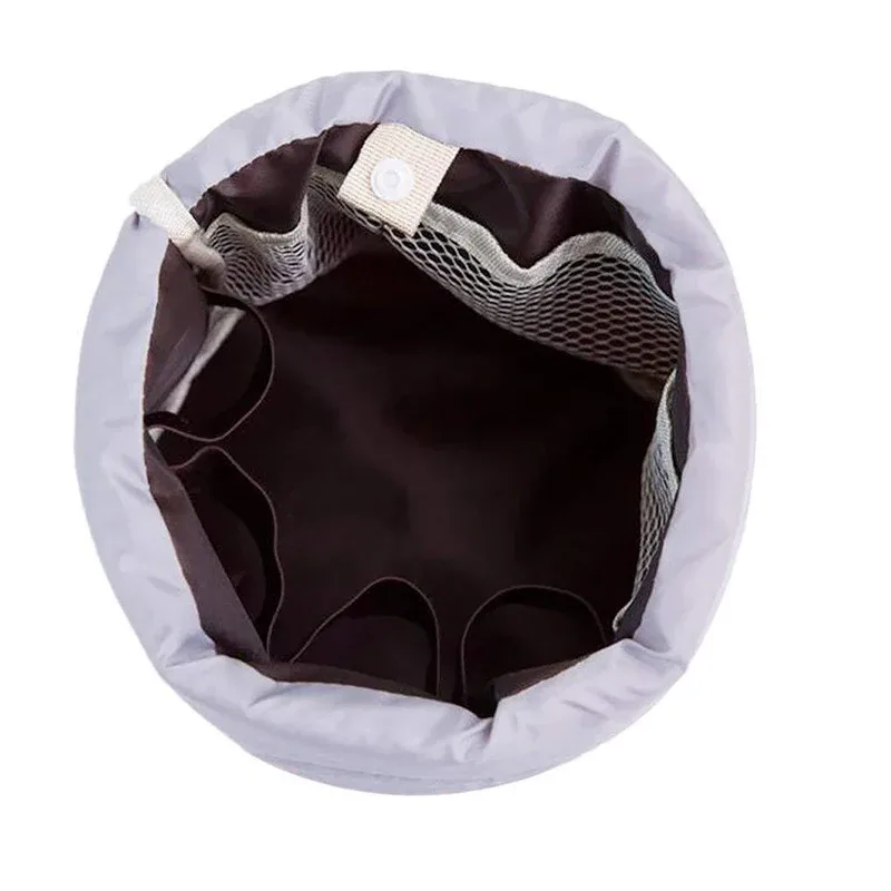 trousse de maquillage ronde étanche pour femme, trousse de toilette, trousse de maquillage de voyage, trousse de rangement pour femme, haute capacité, large, mode, nouveau