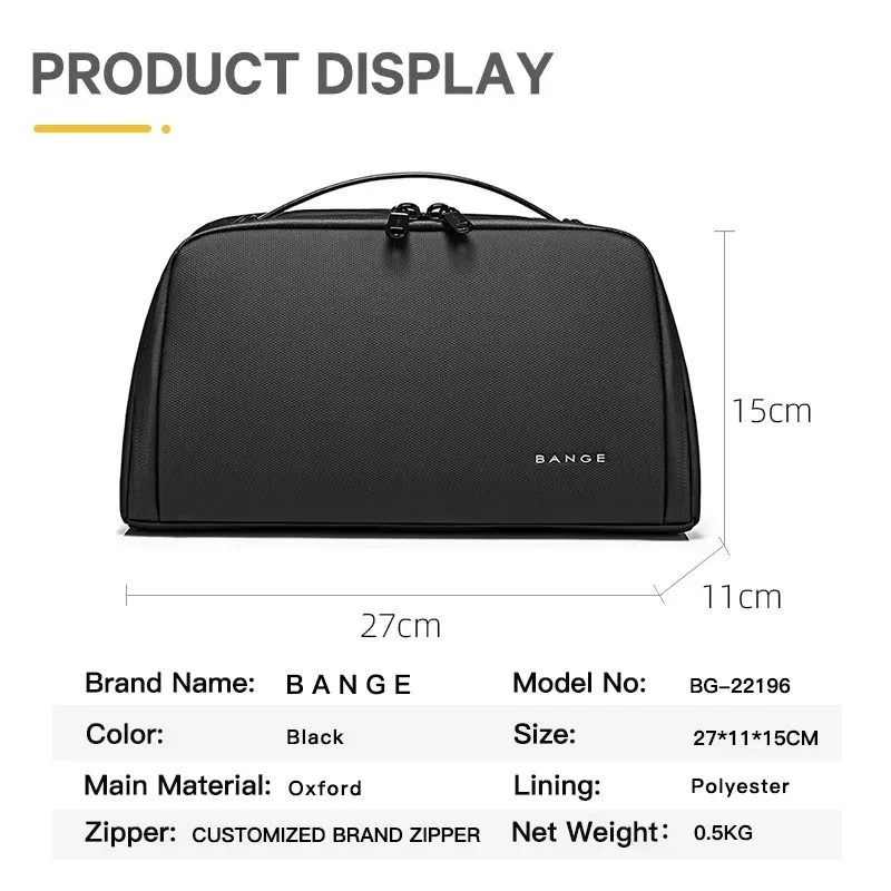bange-sacs de rangement portables en tissu oxford pour hommes et femmes, trousses de toilette, sacs à cosmétiques, imperméables, poudres lavantes pour voyage