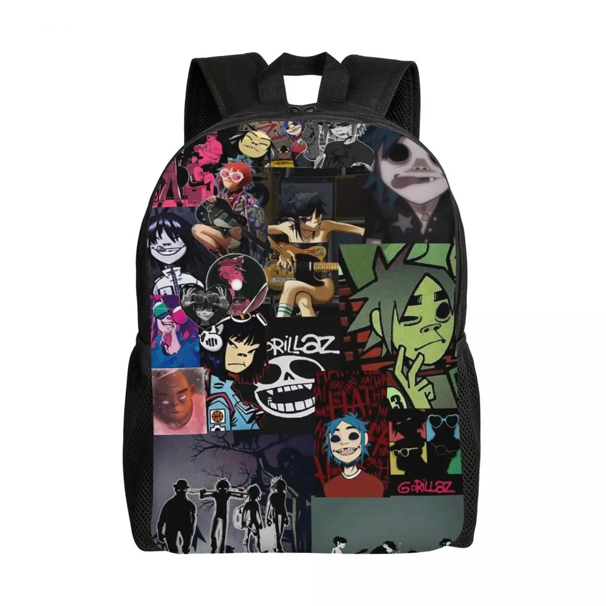 sac à dos de groupe musical gorillaz, sac à livres pour étudiants garçons et filles, sac d'école, sacs à bandoulière pour ordinateur