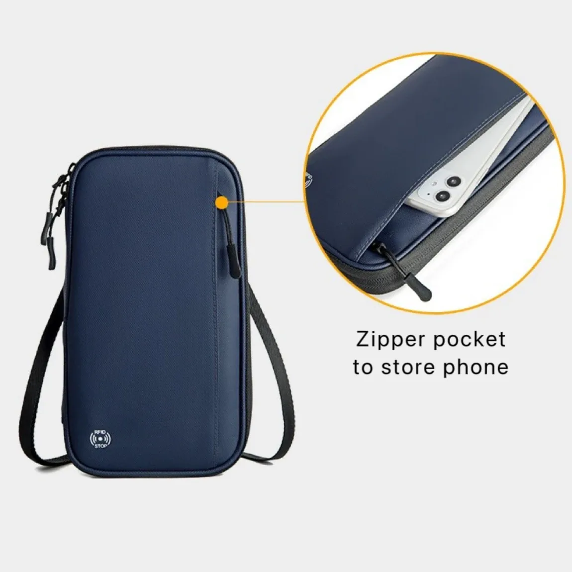 organisateur de documents de voyage étanche - porte-passeport avec blocage rfid et poche pour les voyages en famille - portefeuille de passeport portable