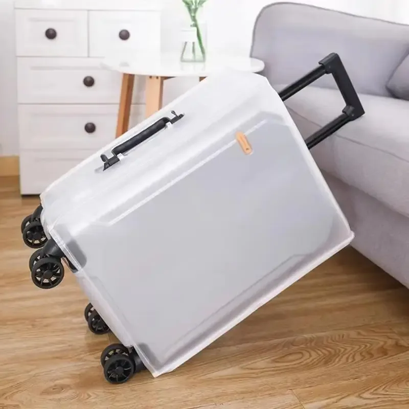 Housse de protection givrée résistante à l'usure pour bagages, coque de protection portable, imperméable et anti-poussière pour sac de voyage à roulettes