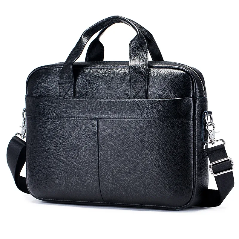 sacs pour hommes très demandés, sacs à main en cuir, porte-documents en cuir de vachette pleine fleur pour hommes, sacoche pour ordinateur portable 14 pouces