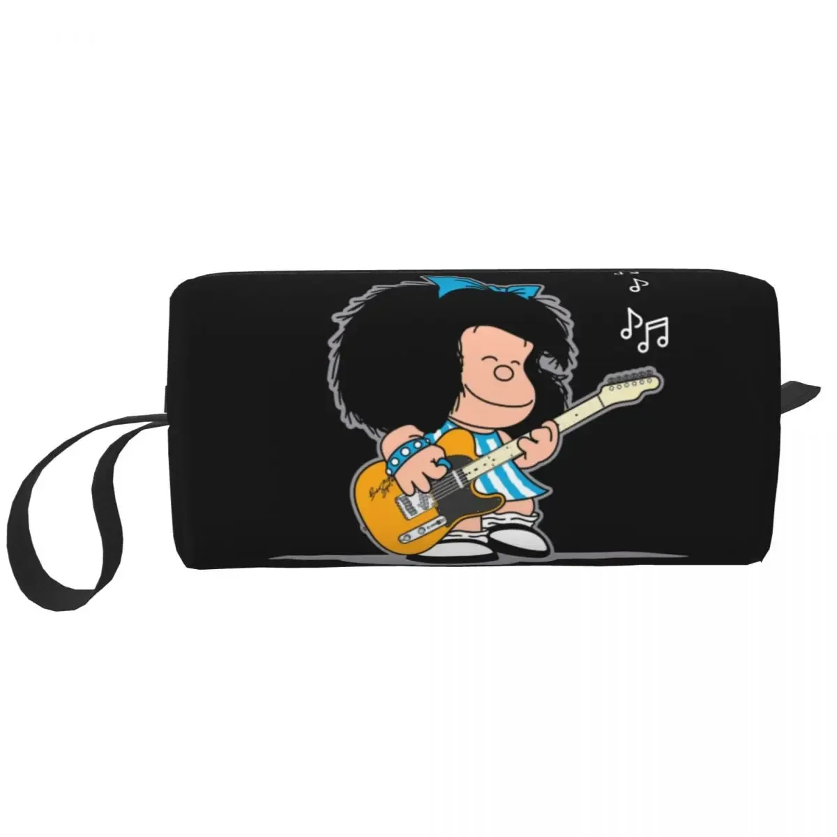 sac de maquillage personnalisé mafalda ballon coeur femmes voyage organisateur cosmétique mode quino manga dessin animé stockage trousses de toilette