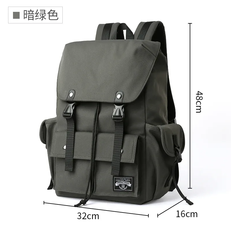 mode étanche grande capacité cordon sac à dos pour hommes oxford durable voyage collège étudiant ordinateur portable sac d'école bookbag