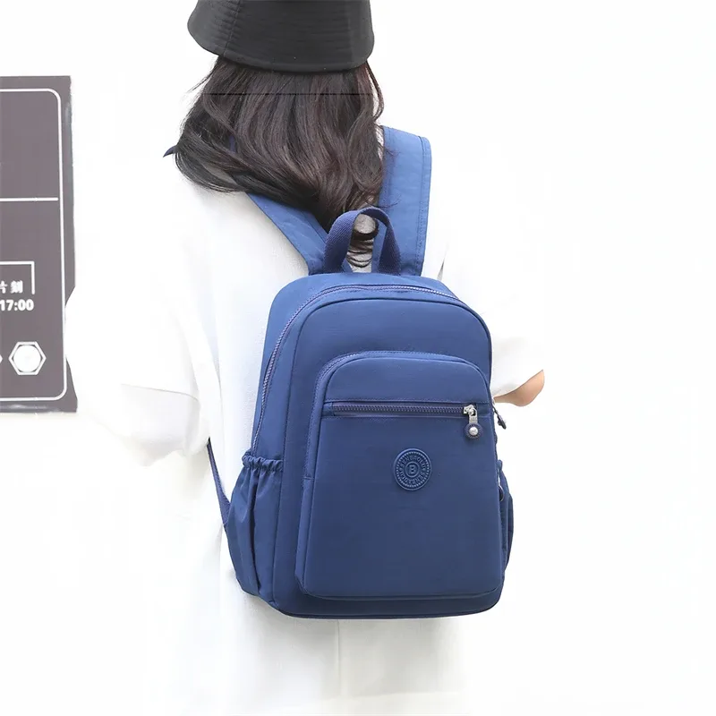 sac à dos en tissu de haute qualité pour femmes, sac à dos décontracté pour femme, sac à dos de voyage pour filles, grande capacité, mode