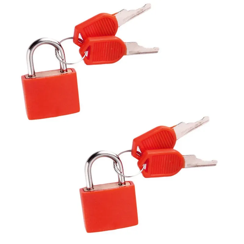 petites serrures colorées à noyau en cuivre avec clés, pour boîtes, sacs de voyage, sacs à dos, tiroirs |   multicolore, serrures de valise, petit cadenas en métal