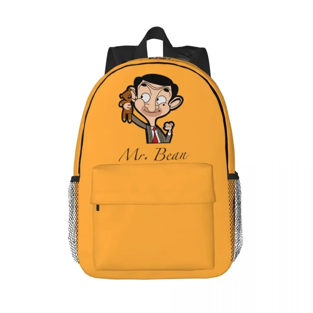 sac à dos de dessin animé mr. bean pour étudiants, garçons et filles, sac d'école pour enfants, sacs à bandoulière pour ordinateur pour hommes et femmes