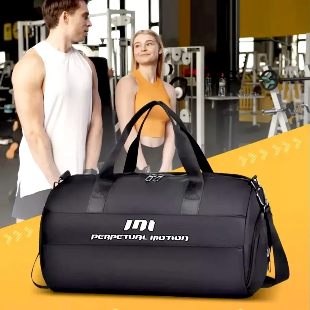 1 pièces sac de sport femmes hommes avec compartiment à chaussures et poche humide sac polochon de voyage pour